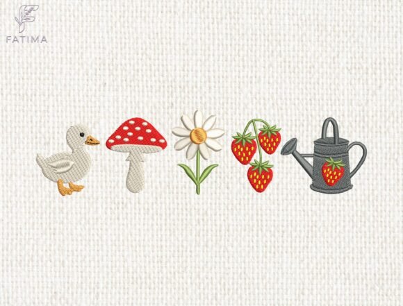 Cottagecore Garden Embroidery Design