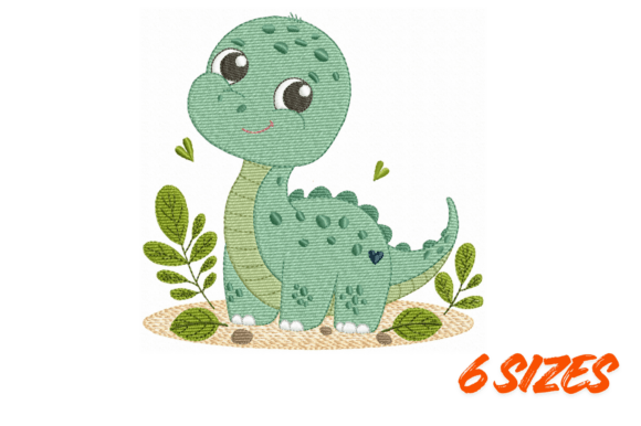 Cute Dino Embroidery Design File