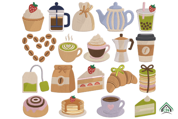 Mini Matcha Machine Embroidery Designs